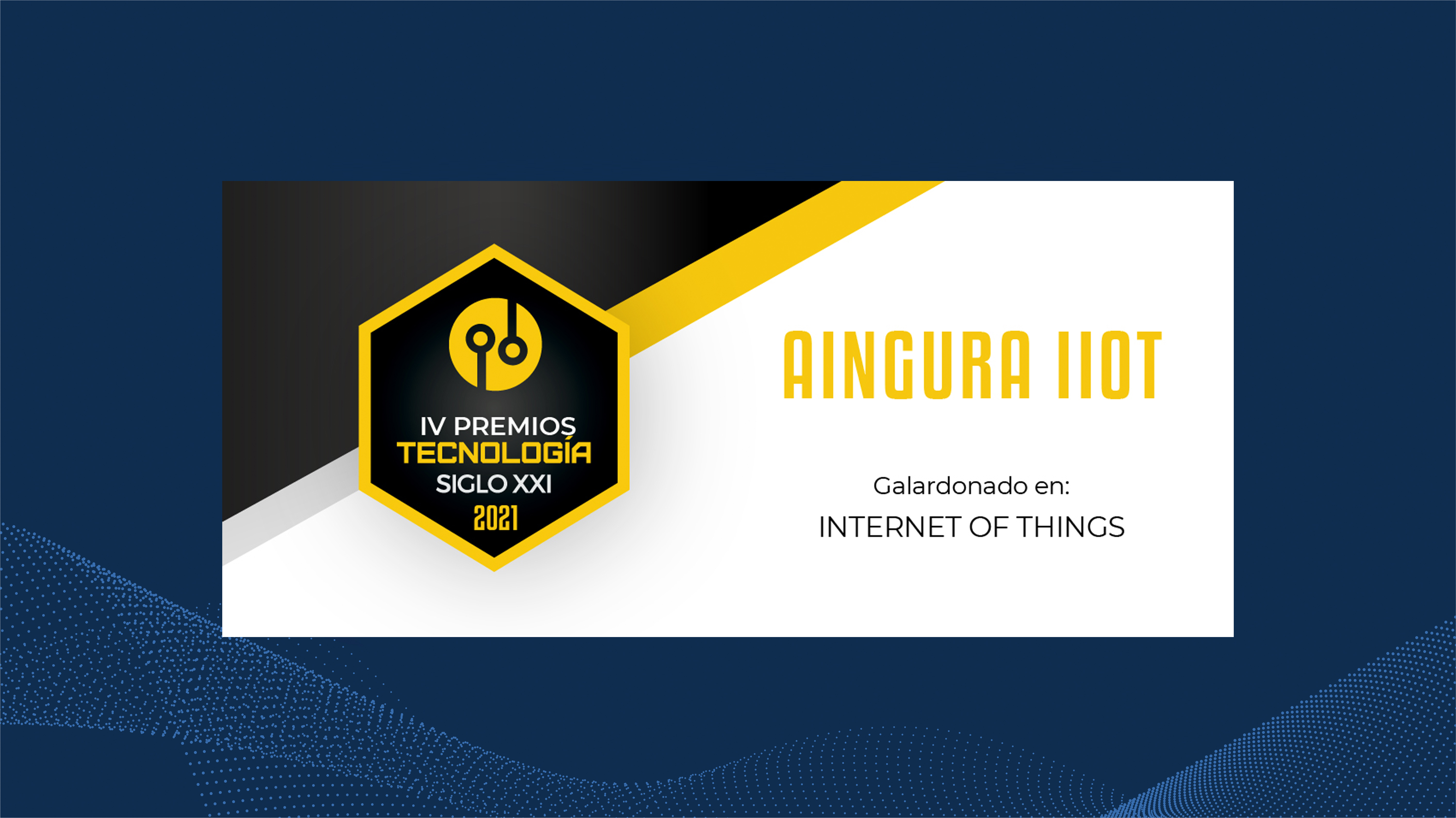 Aingura IIoT awarded as “Best Internet of Things Company"