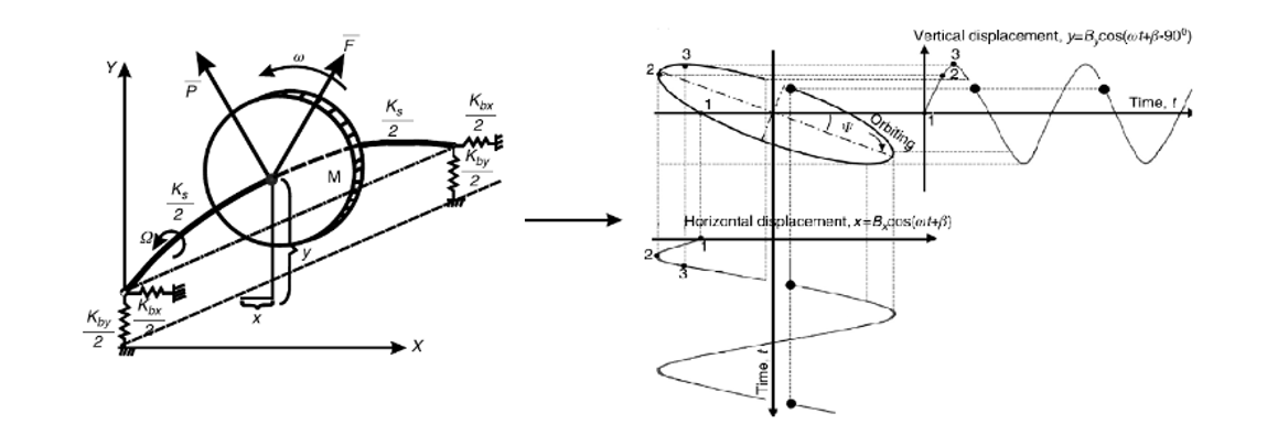 Basic rotor model and construction of its orbit plot